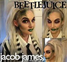 The emphasis on eyelashes makes the look expressive. 10 Female Beetlejuice Costume Ideas Beetlejuice Costume Beetlejuice Halloween Costumes Makeup