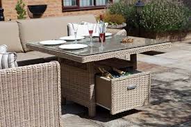 Outdoor Ice Bucket Table With Shelf Desk Http Monpts Com Outdoor Ice Bucket Table For Your Outdoor Outdoor Furniture Sets Rattan Furniture Al Fresco Dining