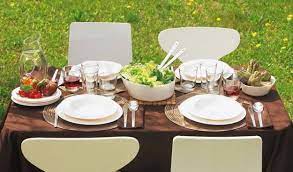 They have fluted edges, which makes the candlelight slightly faceted. 12 Simple Tips For Summer Party Table Setting And Outdoor Home Decor Ideas