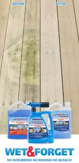 The bleach lightens wood and is excellent for removing black water spots and tannin stains in wood. Moss Is No Longer A Problem For Jim S Home Wet Forget Blog Deck Cleaning Household Cleaning Tips Outdoor Cleaning