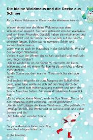 Die Kleine Waldmaus Und Die Decke Aus Schnee Elkes Kindergeschichten Geschichten Fur Kinder Kindergeschichten Wintergeschichten