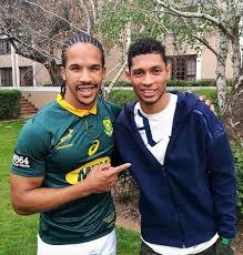 He popped the question the year before in december, and she said yes. Photo Wayde Van Niekerk Handed Out Sa Rugby Magazine Facebook