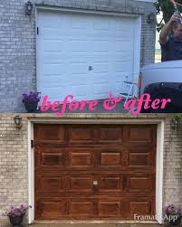 Gel Stained Garage Door Garage Doors Diy Garage Door Garage Door Colors