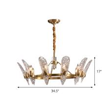 This stylish new collection has a rich brushed nickel plated finish making it perfect for today's casual lifestyle. 8 10 Heads Crown Chandelier Antiqued Brass Clear Hammered Glass Suspended Lighting Fixture Takeluckhome Com