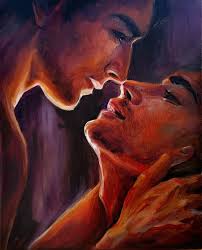 Gay couple Painting by Aleksandra Kalenova