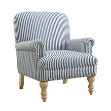 Neymar 29 13 W Polyester Armchair Stripe Accent Chair Blue Accent Chairs Dorel Living