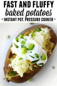How To Make Instant Pot Baked Potatoes With Crispy Skin Rhubarbarians Recipe Instant Pot Dinner Recipes Baked Potato Recipes Vegetarian Instant Pot