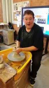 Earthenware teapot made by johnny vegas, 1999. Richmond Art School Johnny Vegas Throws A Quick Teapot At Richmond Art School Facebook