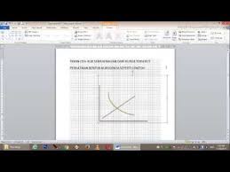 Cara Cepat Membuat Kurva Menggunakan Microsoft Word Youtube