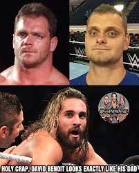They Do Look A Lot Alike Though But In All Seriousness Do You Think David Benoit Will Have A Successful Career In Wwe Chris Benoit Wrestling Memes Wwe Funny