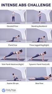 Intense Abs Challenge Easy Yoga Workouts Flexibility Workout Abs Challenge