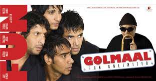 Bollywood Film Golmaal Fun Unlimited Completed 14 Years Ajay devgn, arshad warsi, tusshar kapoor and others. bollywood film golmaal fun unlimited