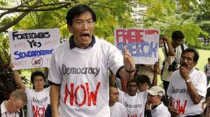A note on chee soon juan. Police Protesters Face Off In Singapore Abc News