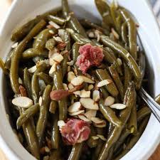 Frozen speckled butter beans make a tasty meal when paired with andouille sausage and simple seasonings. Crockpot Green Beans And Ham Low Carb Keto Seeking Good Eats