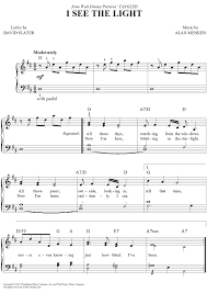 I See The Light Easy Piano I Saw The Light Easy Piano Piano