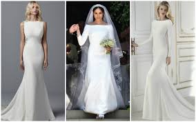 Not even prince harry knows what meghan markle will be wearing for their wedding, because, following tradition, the couple won't see each david emmanuel designed the wedding dress of diana, princess of wales. Simple Wedding Dresses Inspired By Meghan Markle Part 2