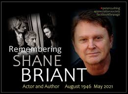 PETERCUSHINGBLOG.BLOGSPOT.COM (PCASUK): THE WORK OF ACTOR AUTHOR SHANE  BRIANT CELEBRATED ON HIS BIRTHDAY TODAY