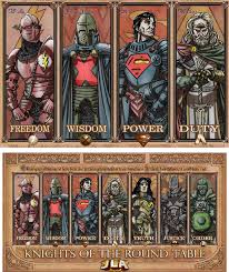 Justice League Of Round Table Superhero Comic Dc Comics Art Justice League