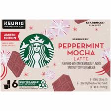 Now's your chance to celebrate the season with limited edition dunkin' polar peppermint coffee, an artificially white chocolate peppermint flavored coffee blend . Starbucks Limited Edition Peppermint Mocha Caffe Latte K Cup Pods Flavor Packets 6 Ct Qfc