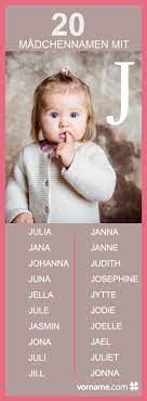 madchennamen mit j namen baby jungen vornamen baby vornamen
