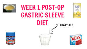 week 1 post op gastric sleeve t