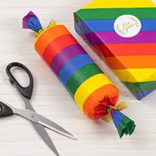 Unicorn and rainbow birthday print wrapping paper by caroline gardner, a luxury gift wrap. Buy Whaline 100 Sheet Rainbow Tissue Paper Colorful Stripes Art Tissue Bulk Colored Gift Wrapping Paper For Diy Art Craft Gay Pride Party Bags Birthday Wedding Favors Online In Kazakhstan B08sc68prc