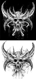 Riddick Satanic Art Skull Art Dark Art