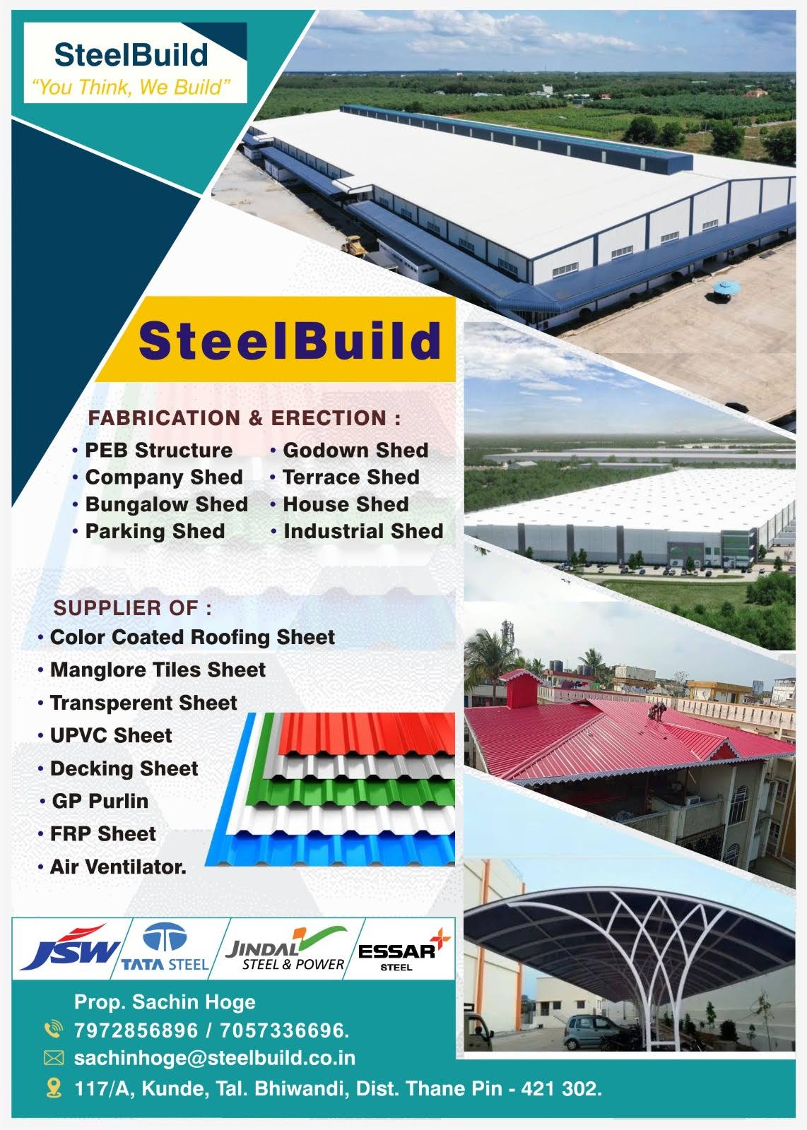 PEB Structures, Godown Sheds, Parking Sheds, Roof Sheds & product image