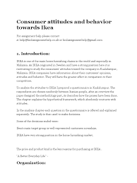 Looking for consumer behaviour in malaysia? Consumer Attitudes And Behavior Towards Ikea Consumer Behaviour Business