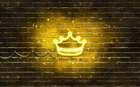Check spelling or type a new query. Download Wallpapers Crown Neon Icon 4k Yellow Background Neon Symbols Crown Neon Icons Crown Sign Computer Signs Crown Icon Computer Icons For Desktop Free Pictures For Desktop Free