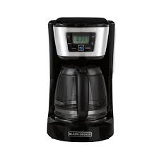 Join our coffee community to get great deals although it isn't marketed specifically as a space saver coffee maker, this model has few features this kitchen aid is available in either white or onyx black and has a rounded shape in contrast to the. Black Decker 12 Cup Programmable Black Coffee Maker With Built In Timer Cm2030b The Home Depot