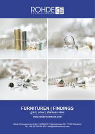 Bei uns finden sie alles aus dem bereich furnituren und goldschmiedebedarf. Produkte Kataloge Rohde Schmuckwaren Gmbh Schmuckproduktion 49 0 7044 94260 Info Rohde Schmuck Com