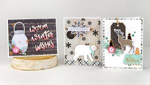 Every new subscriber also receives a welcome kit containing a bone folder, acrylic block and adhesive. December 2018 Card Kit Of The Month Is Here Winter Wishes Spellbinders Blog