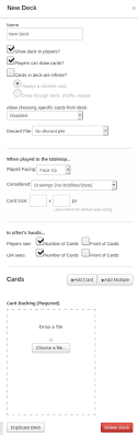 Lots of people love magic, and most of those people like card tricks, so why not learn a few? Cards Roll20 Wiki