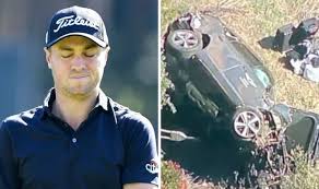 The damaged car driven by golfer tiger woods is towed away from the crash scene near los angeles, california, february 23, 2021. Heeeotzkzxzpqm