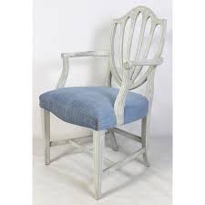 Set Of Eight Shield Back Painted Dining Chairs Chairish Dining Chairs Gray Dining Chairs Chair