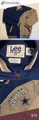 Nwot Dallas Cowboys Twill Denim Varsity Jacket Varsity Jacket Lee Jacket Clothes Design