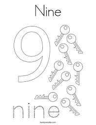 We have lots of numbers coloring pages at allkidsnetwork.com. Nine Coloring Page Twisty Noodle
