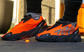 People always ask me if the yeezy boost 700s are as comfortable as the yeezy boost 350s, that's like asking me if a pizza is better with or without stuffed crust. An On Foot Look At The Yeezy 700 Mnvn Orange The Sole Supplier