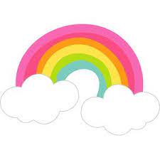 Silhouette Design Store Rainbow With Clouds Fairy Tales Rainbow Clipart Rainbow Theme Rainbow