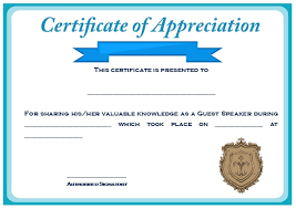 Click any certificate design to see a larger version and download it. 12 Genuine Samples Of Certificate Of Appreciation For Guest Speaker Demplates