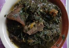 Meat you prefer (assorted is the best); So Delicious Ugu And Okazi Soup Nigerian Food