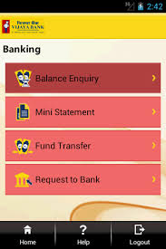Go to the bank and get an application for online banking. Vijaya Bank