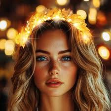 Catery Light Up Headbands Bridal Gold Leaf Headband Greek Leaf Goddess  Hairband Bride Laurel Headpiece Headdress Wedding Prom Festival Hair  Accessories for Women and Girls : Buy Online at Best Price in