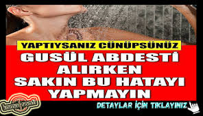Gerçekte her ne sebeple olursa olsun spermin yani meni denen sıvının şehvet ile vücuttan çıkması durumunda erkekler gusletmek zorundadır. Gusul Abdesti Nasil Alinir Gusul Abdesti Alirken Yapilan Buyuk Hata Kamu Saati
