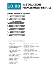 We did not find results for: 10 00 Installation Procedures Details Hunter Rainwater Systems Manualzz