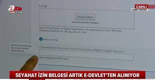 Peki, e devlet seyahat izni nasıl alınır? Son Dakika Haberi Seyahat Izin Belgesi E Devlet Uzerinden Nasil Alinir A Haber Muhabiri Canli Yayinda Anlatti Video Ahaber Video Izle