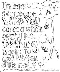 The Lorax Inspired Earth Day Coloring Page Dr Seuss Coloring Pages Earth Day Coloring Pages Quote Coloring Pages