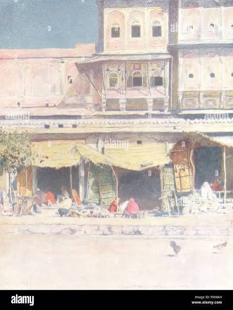 INDIA: Wood-cutters, Jaipur, antique print 1905 Stock Photo - Alamy
