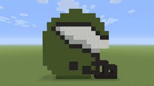 Minecraft Pixel Art Philadelphia Eagles Helmet Pixel Art Philadelphia Eagles Helmet Minecraft Pixel Art